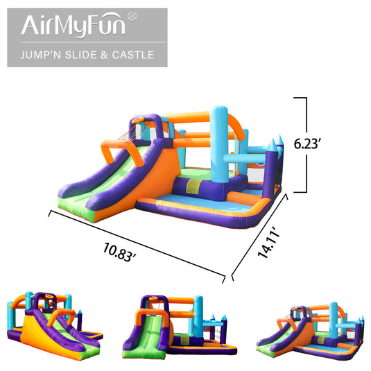 Inflatable Bounce House with Long Slide