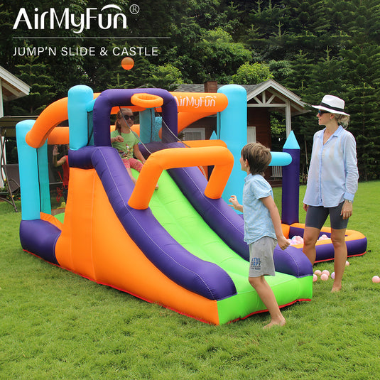 Inflatable Bounce House with Long Slide