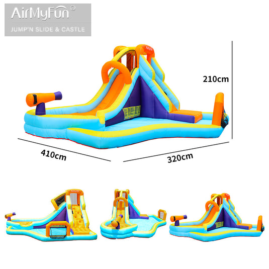 AirMyFun Climbing Slide Water Castle