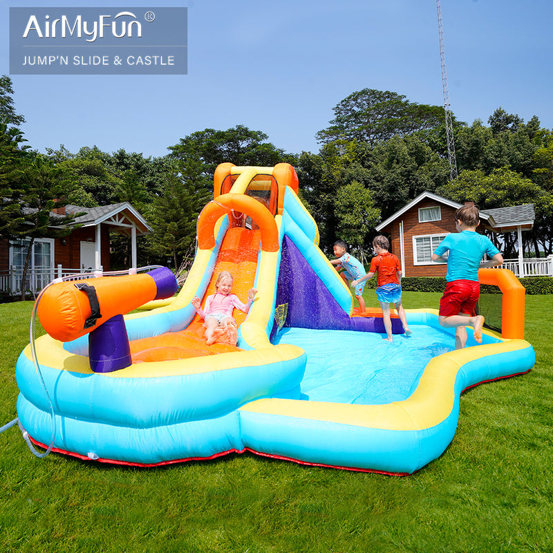 Load image into Gallery viewer, AirMyFun Climbing Slide Water Castle
